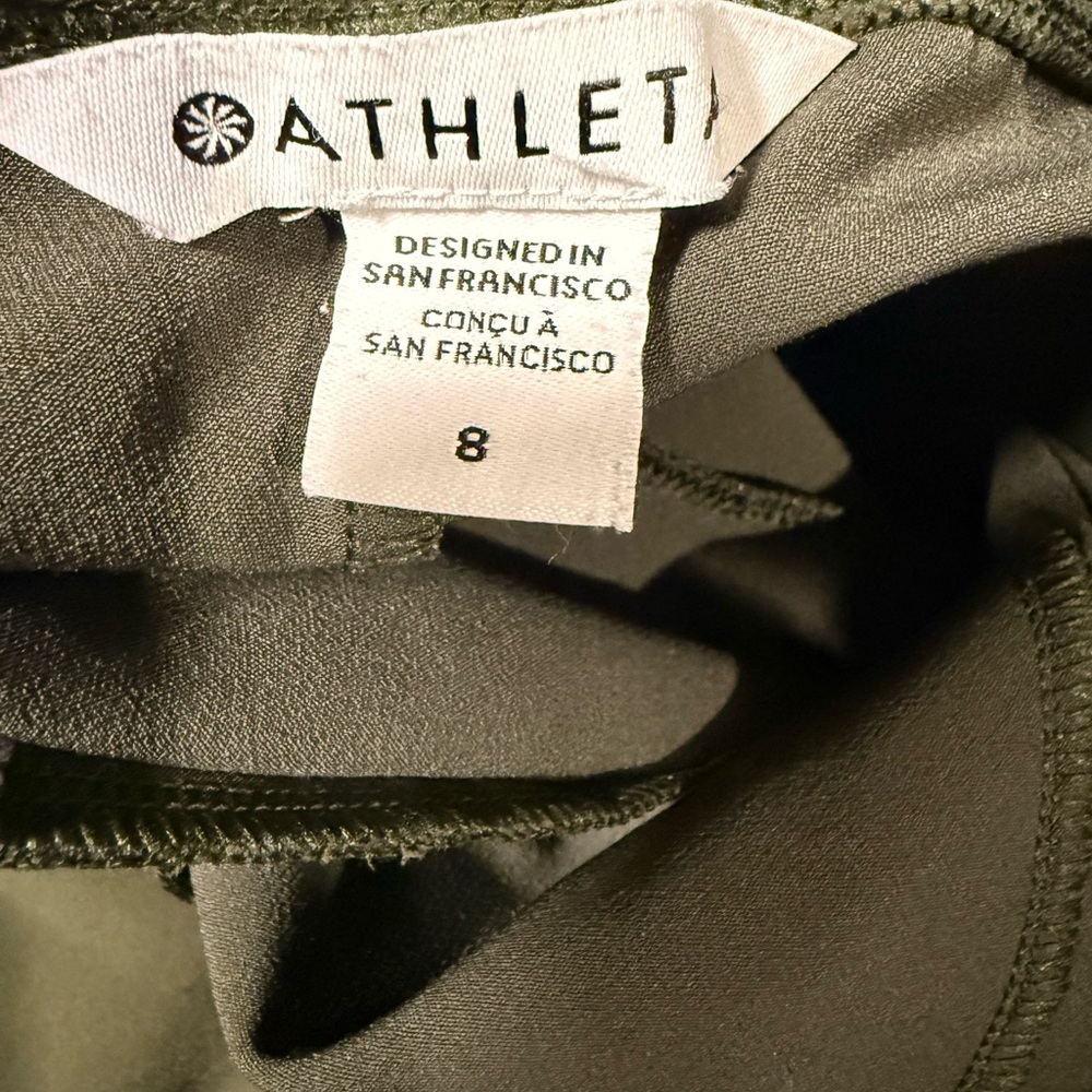 Athleta Endless High Rise Pants Size 8 Green - Picture 11 of 11